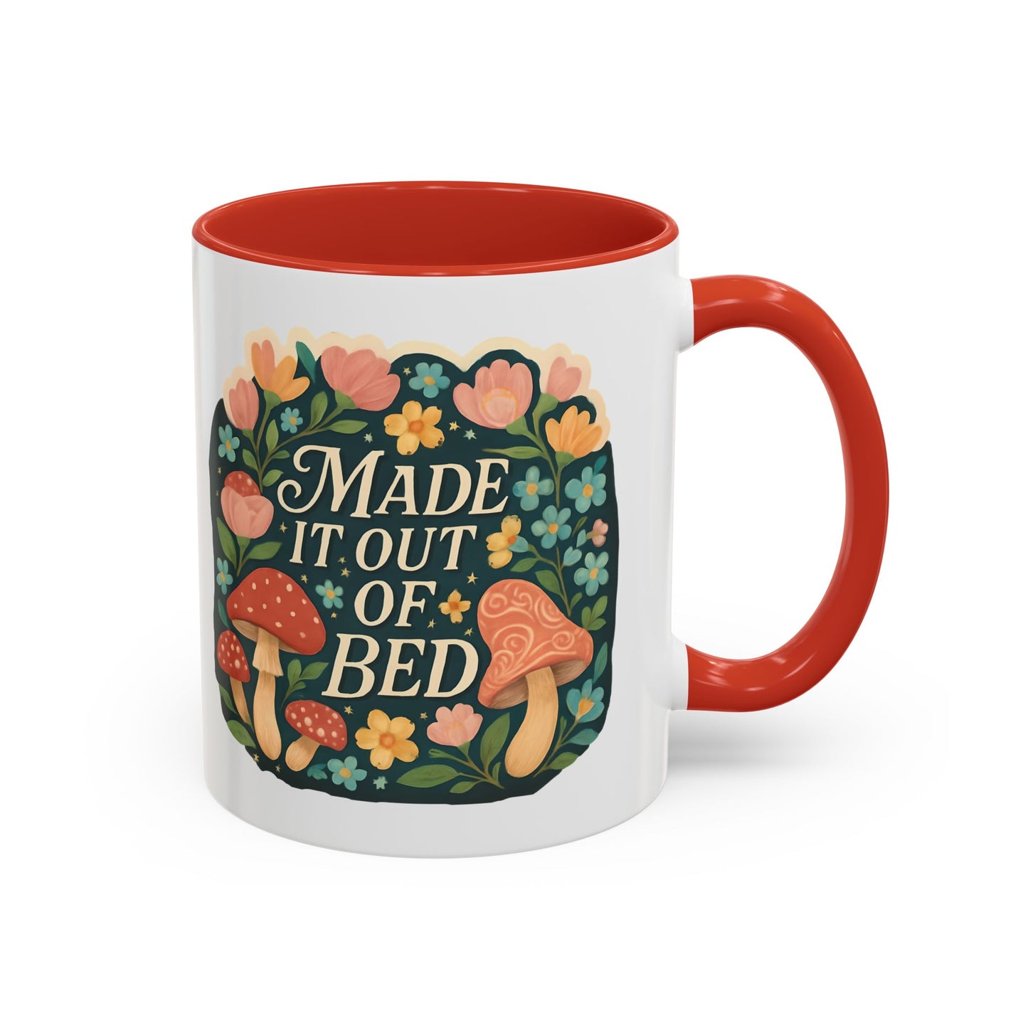 Made It Out of Bed Accent Coffee Mug