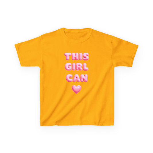 'This Girl Can' Empowering Girls Tee - Cute & Confident Design