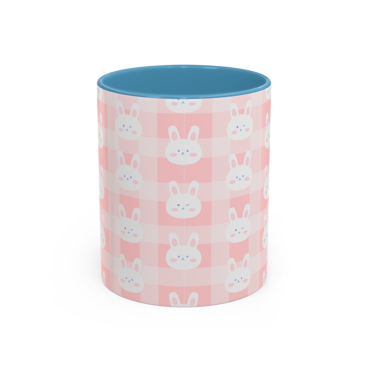 Cute Bunny Plaid Coffee Mug - Perfect for Easter and Spring Celebrations