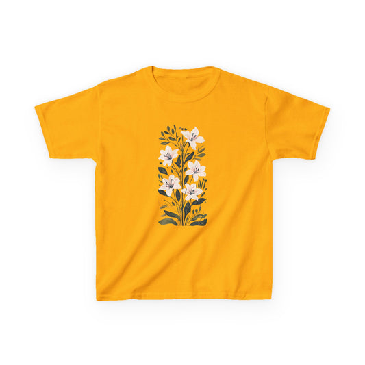 Lily Garden Party Floral Botanical Garden Tee - Cute and Comfortable Cotton Shirt