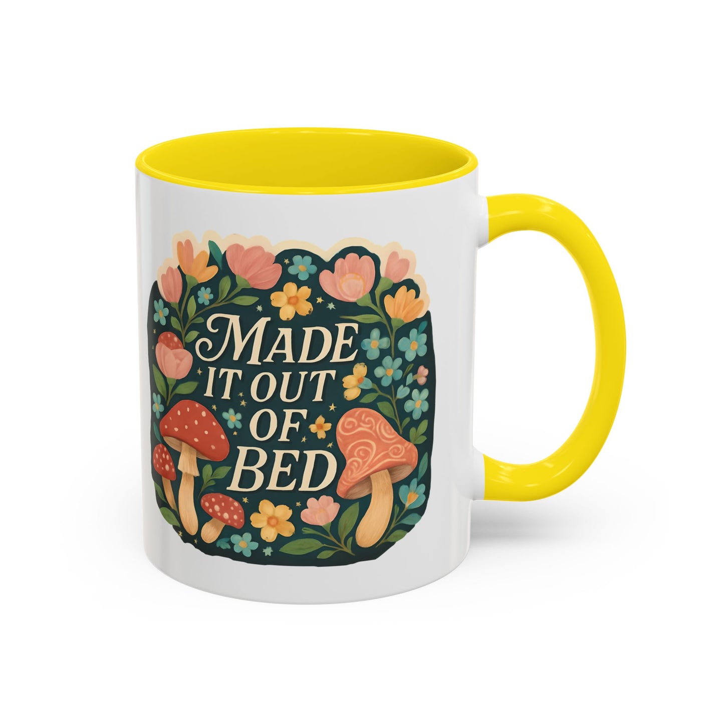 Made It Out of Bed Accent Coffee Mug