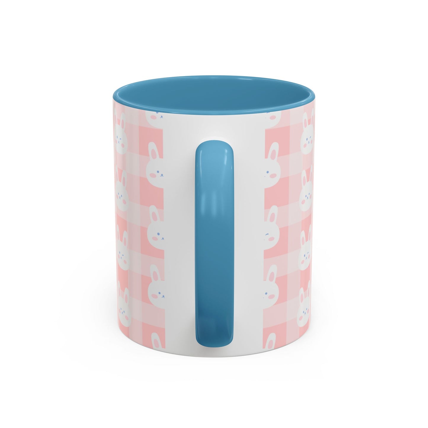Cute Bunny Plaid Coffee Mug - Perfect for Easter and Spring Celebrations