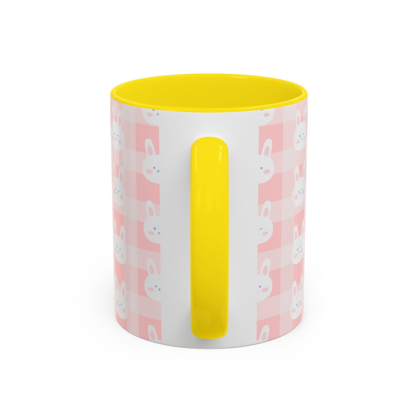 Cute Bunny Plaid Coffee Mug - Perfect for Easter and Spring Celebrations
