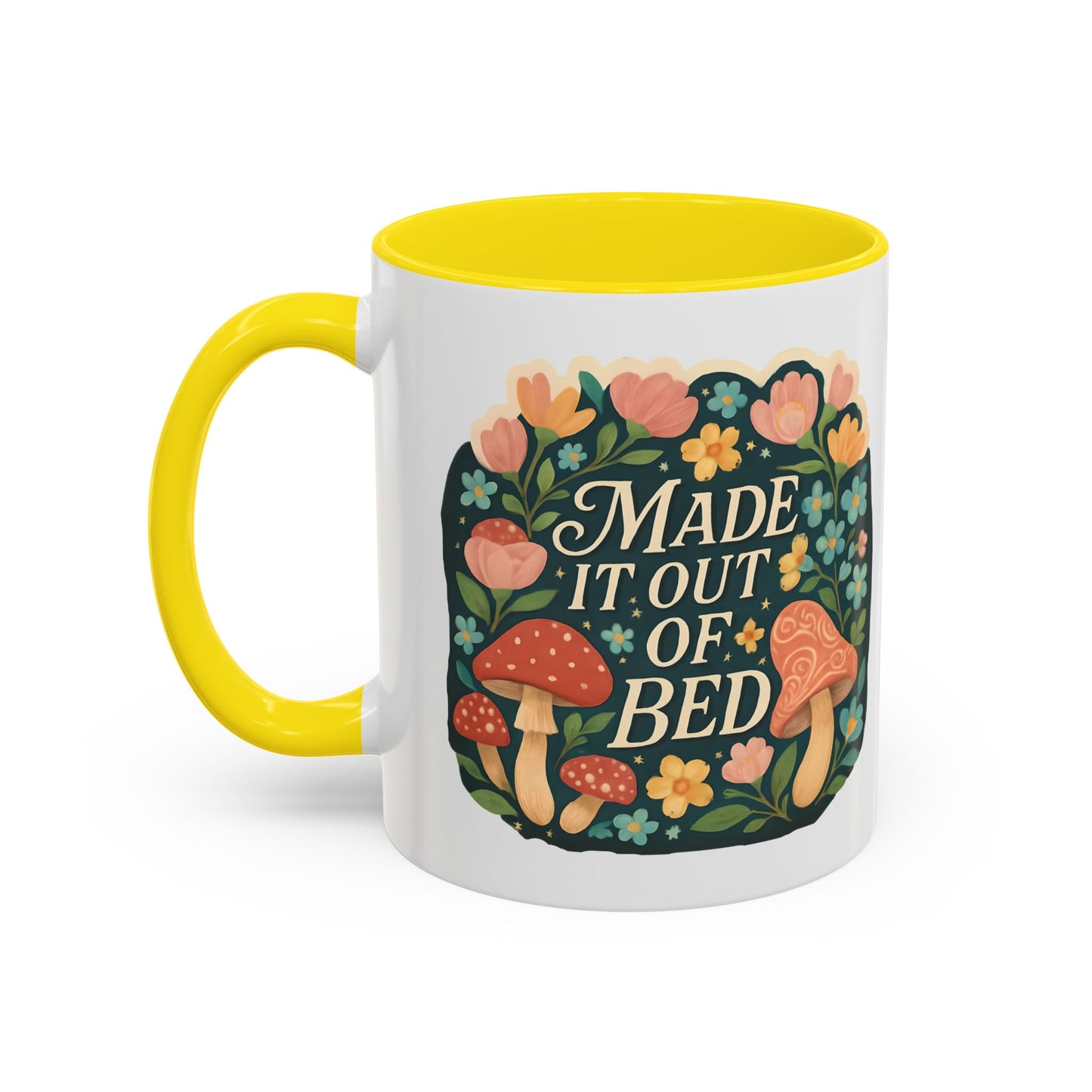 Made It Out of Bed Accent Coffee Mug
