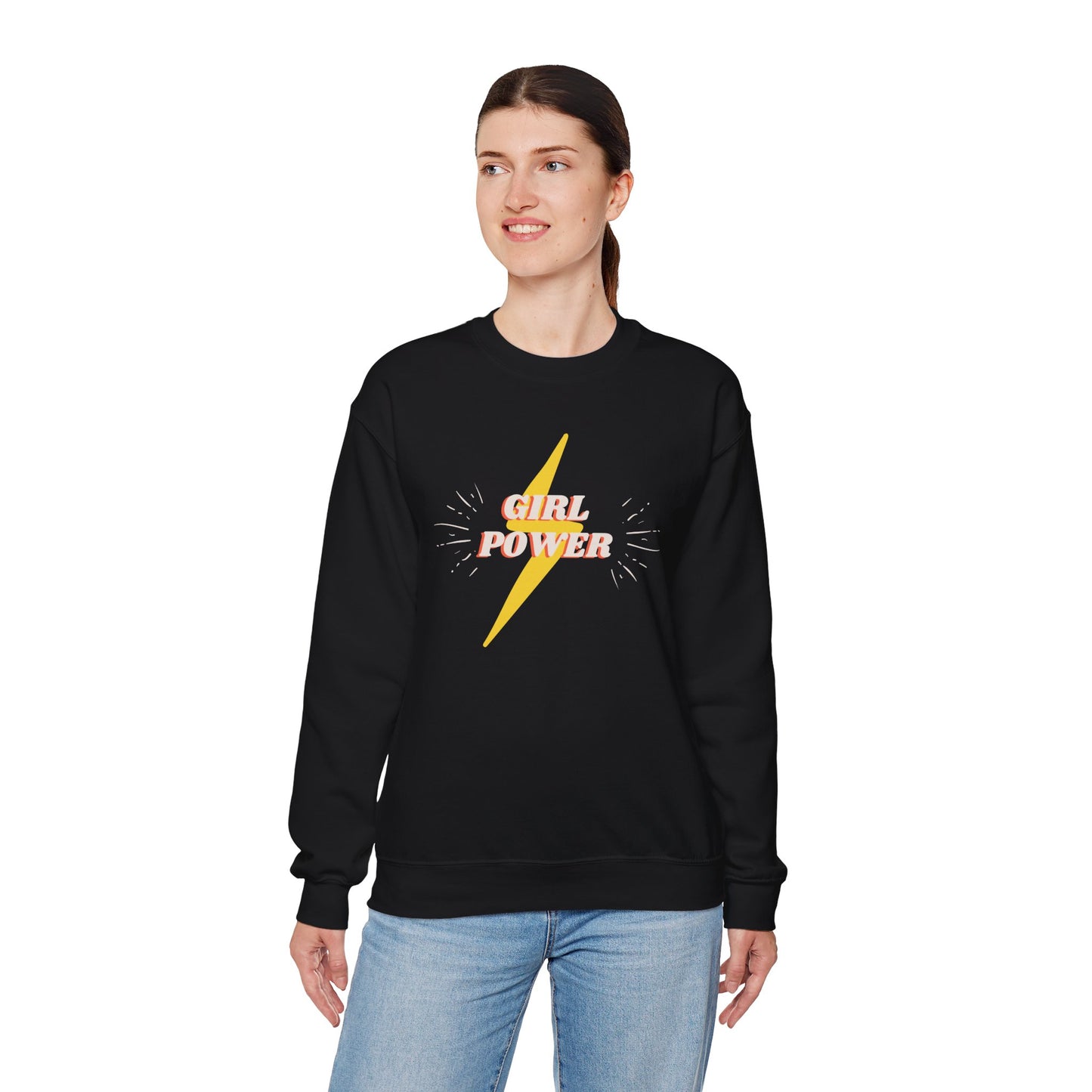 Mom's Girl Power Crewneck Sweatshirt - Cozy and Empowering Apparel