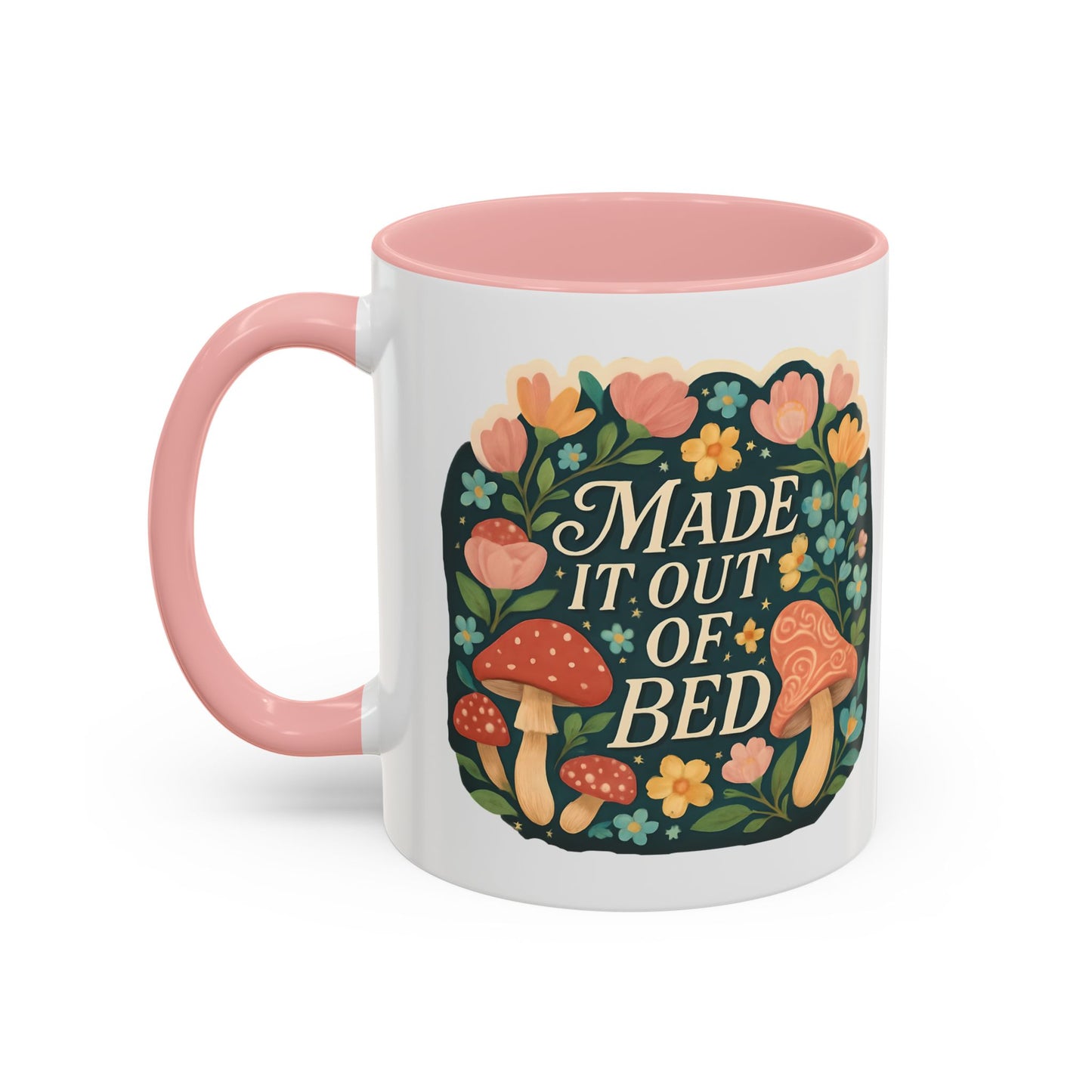 Made It Out of Bed Accent Coffee Mug