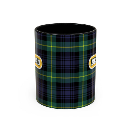 Best Dad Plaid Coffee Mug - 11oz & 15oz