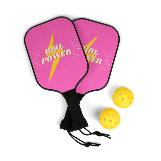 Girl Power Training Pickleball Kit - Girl Power Paddle Set with Balls
