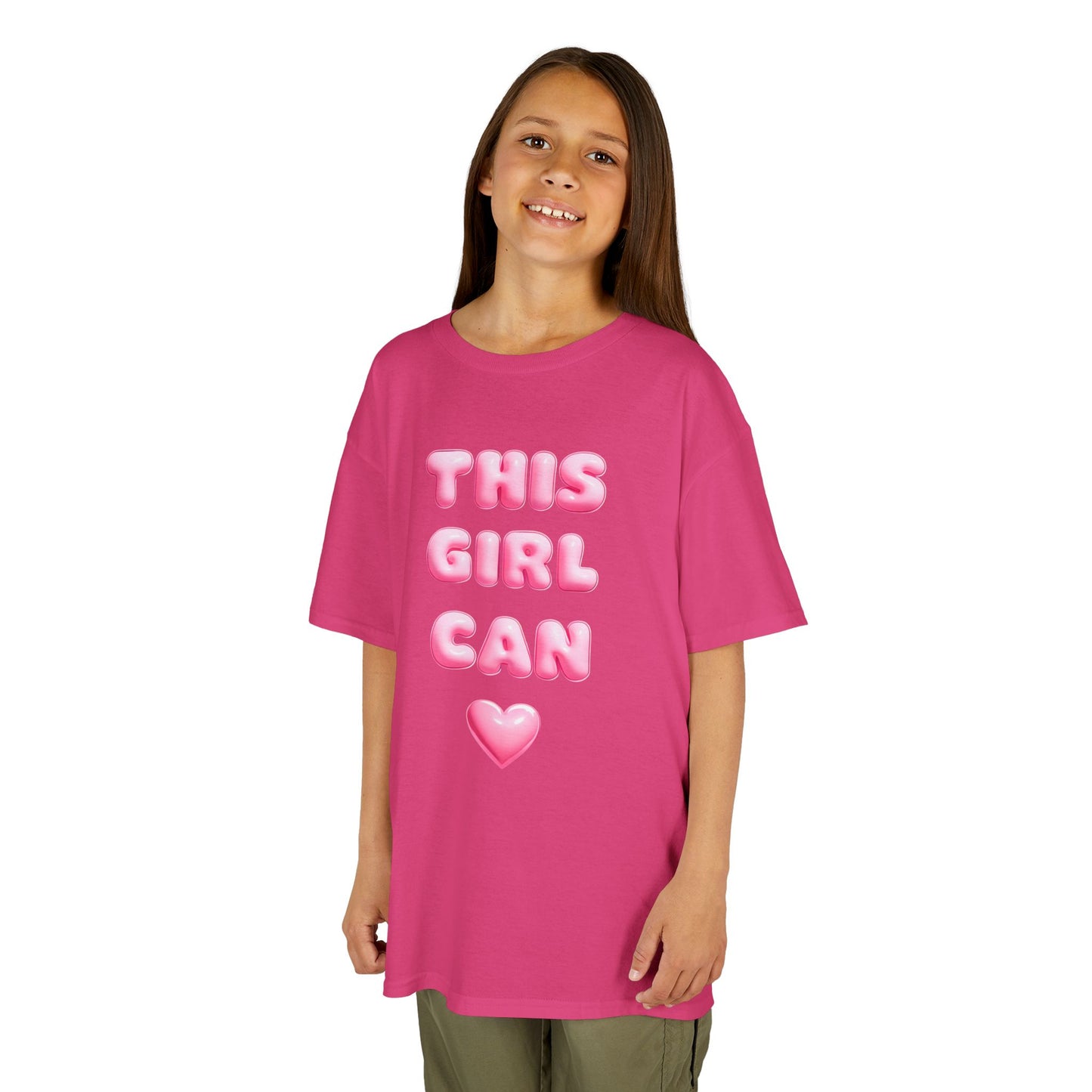 'This Girl Can' Empowering Girls Tee - Cute & Confident Design