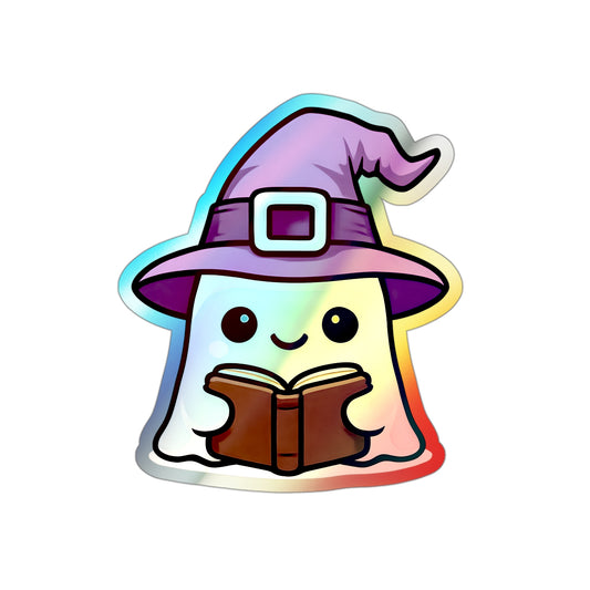 Holographic Ghost Witch Sticker