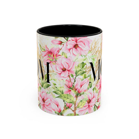 Floral Mom Accent Coffee Mug - Perfect Gift for Mother's Day