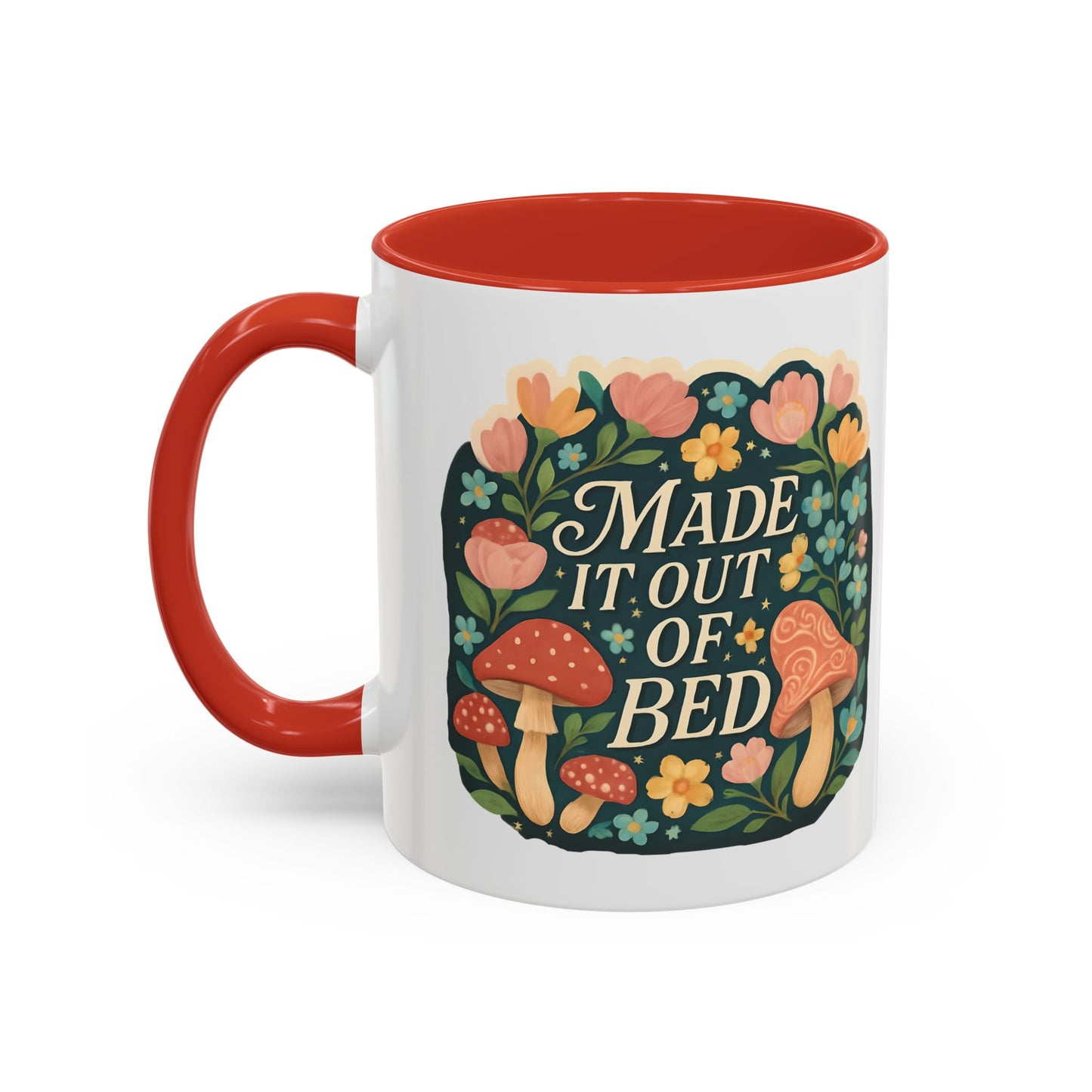 Made It Out of Bed Accent Coffee Mug