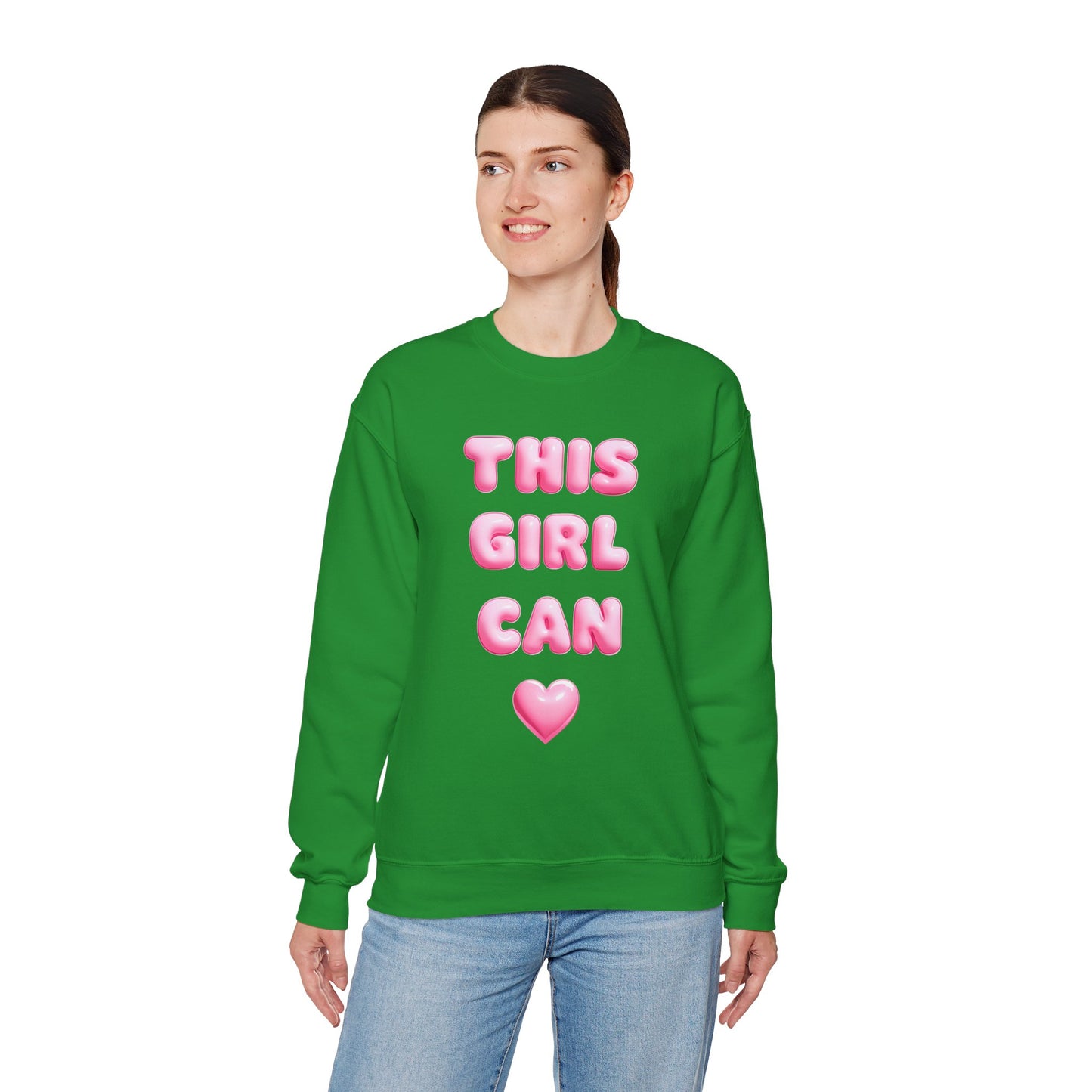 Girl Power Crewneck Sweatshirt - This Girl Can Statement