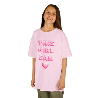 'This Girl Can' Empowering Girls Tee - Cute & Confident Design