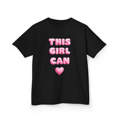 'This Girl Can' Empowering Girls Tee - Cute & Confident Design