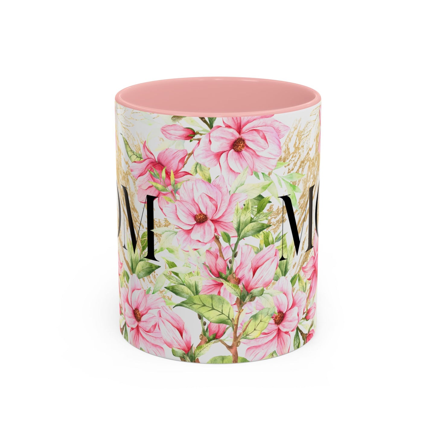 Floral Mom Accent Coffee Mug - Perfect Gift for Mother's Day