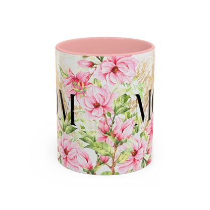 Floral Mom Accent Coffee Mug - Perfect Gift for Mother's Day