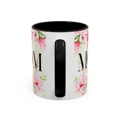 Floral Mom Accent Coffee Mug - Perfect Gift for Mother's Day
