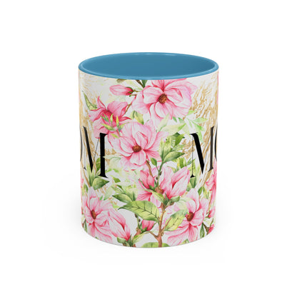Floral Mom Accent Coffee Mug - Perfect Gift for Mother's Day