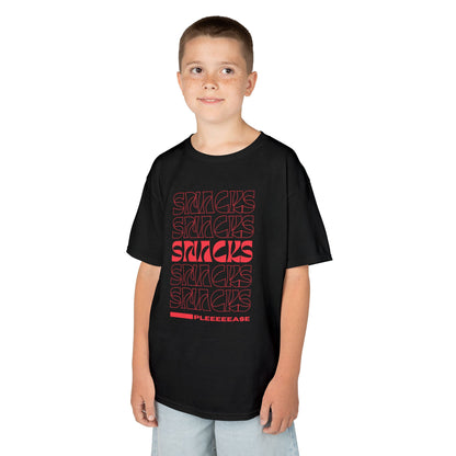 Red Boys Snacks Tee - Fun & Comfy Cotton T-Shirt for Snack Lovers