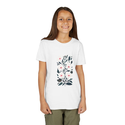 Daisy Botanical Girl's Garden Short Sleeve Tee - Nature Inspired Floral Design