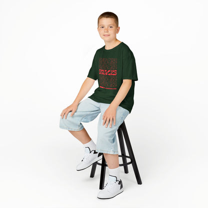 Red Boys Snacks Tee - Fun & Comfy Cotton T-Shirt for Snack Lovers