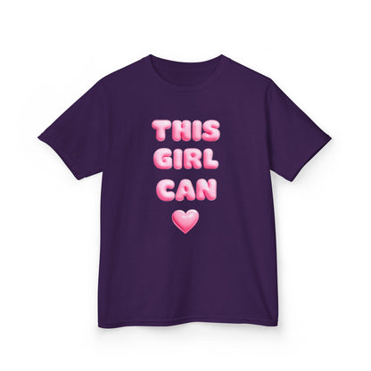 'This Girl Can' Empowering Girls Tee - Cute & Confident Design