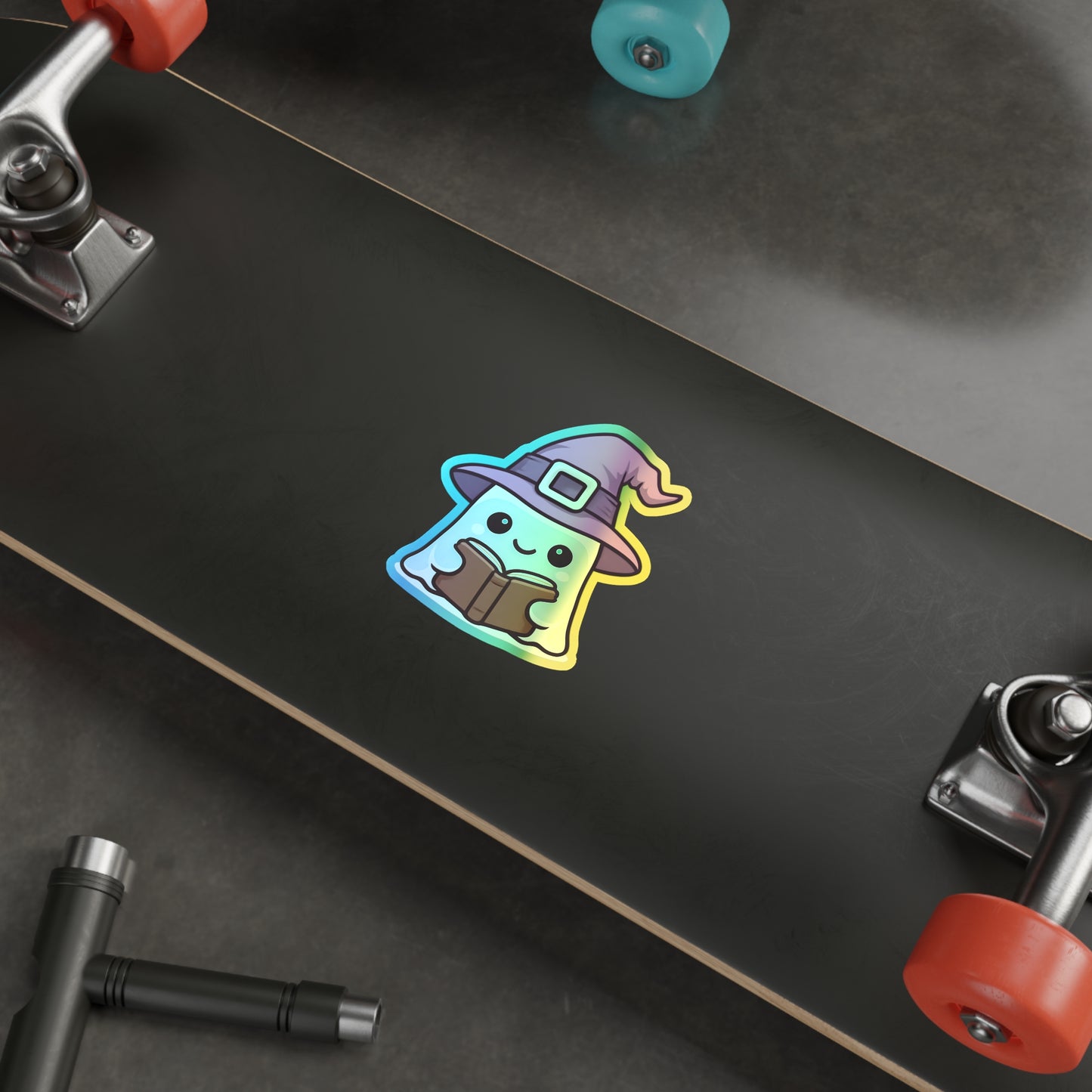 Holographic Ghost Witch Sticker
