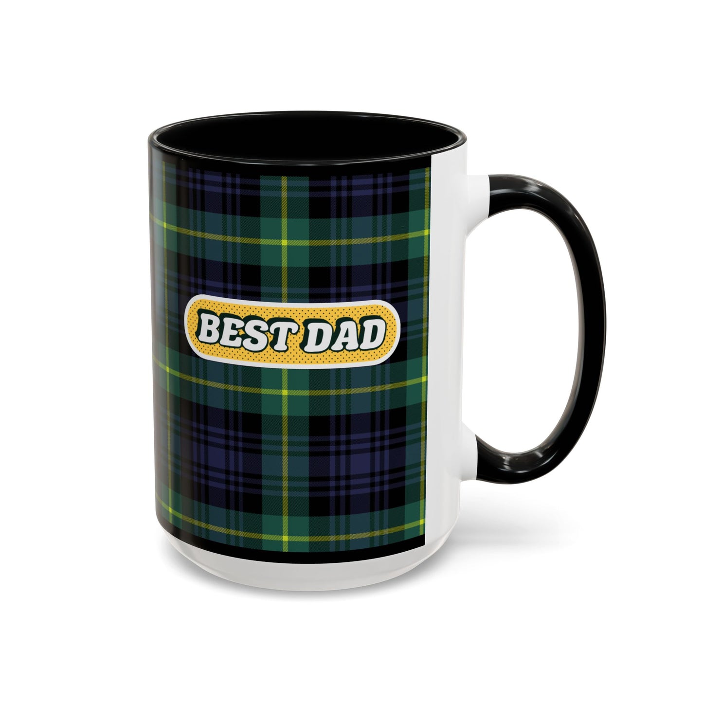 Best Dad Plaid Coffee Mug - 11oz & 15oz
