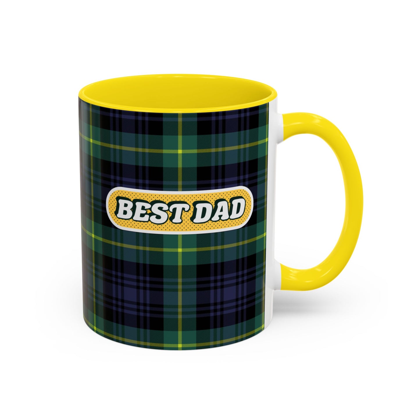 Best Dad Plaid Coffee Mug - 11oz & 15oz