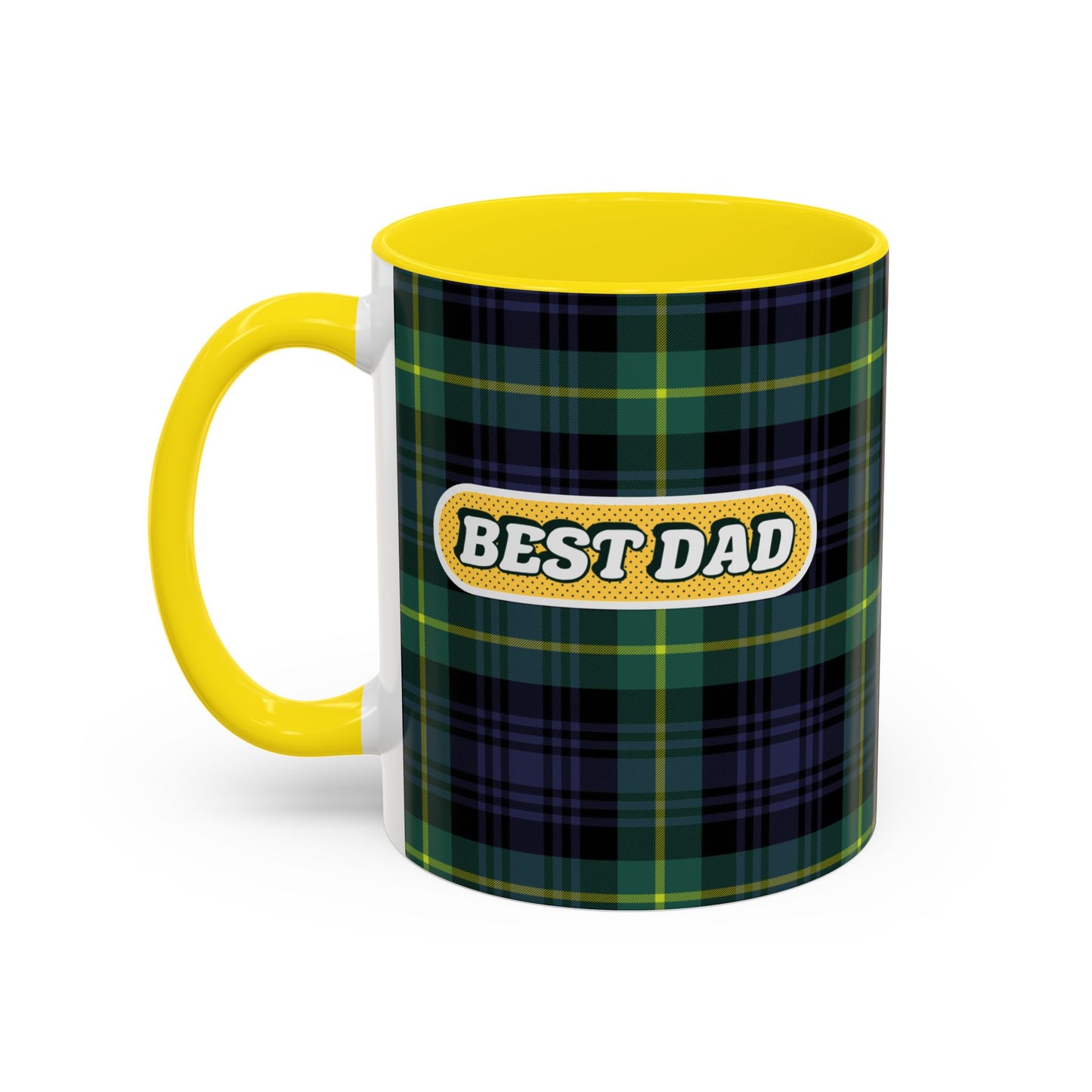 Best Dad Plaid Coffee Mug - 11oz & 15oz