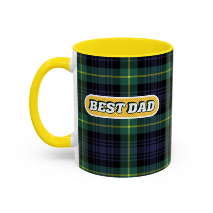 Best Dad Plaid Coffee Mug - 11oz & 15oz