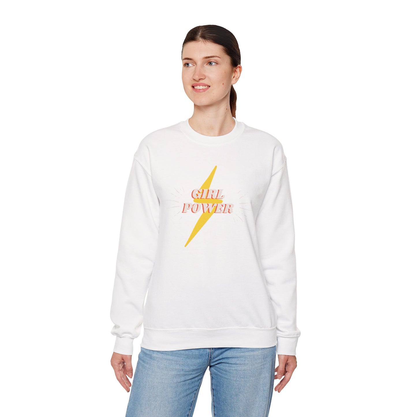 Mom's Girl Power Crewneck Sweatshirt - Cozy and Empowering Apparel