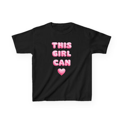 'This Girl Can' Empowering Girls Tee - Cute & Confident Design