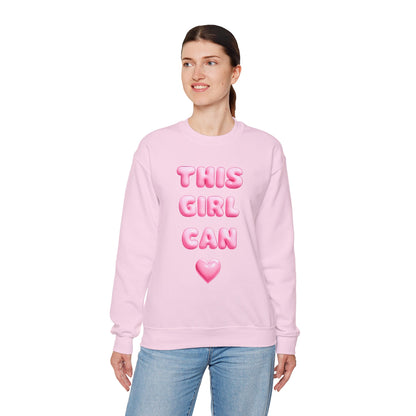 Girl Power Crewneck Sweatshirt - This Girl Can Statement