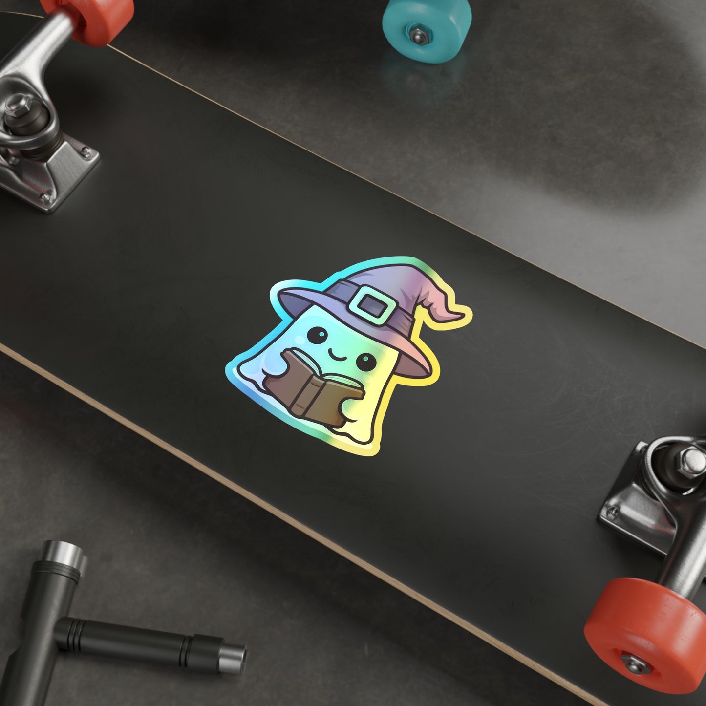 Holographic Ghost Witch Sticker