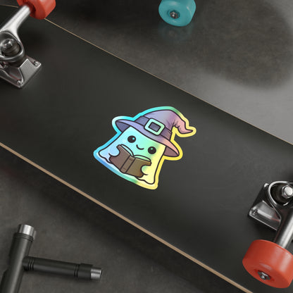 Holographic Ghost Witch Sticker