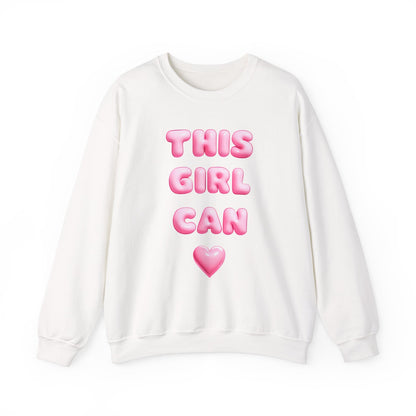 Girl Power Crewneck Sweatshirt - This Girl Can Statement