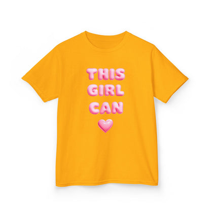 'This Girl Can' Empowering Girls Tee - Cute & Confident Design