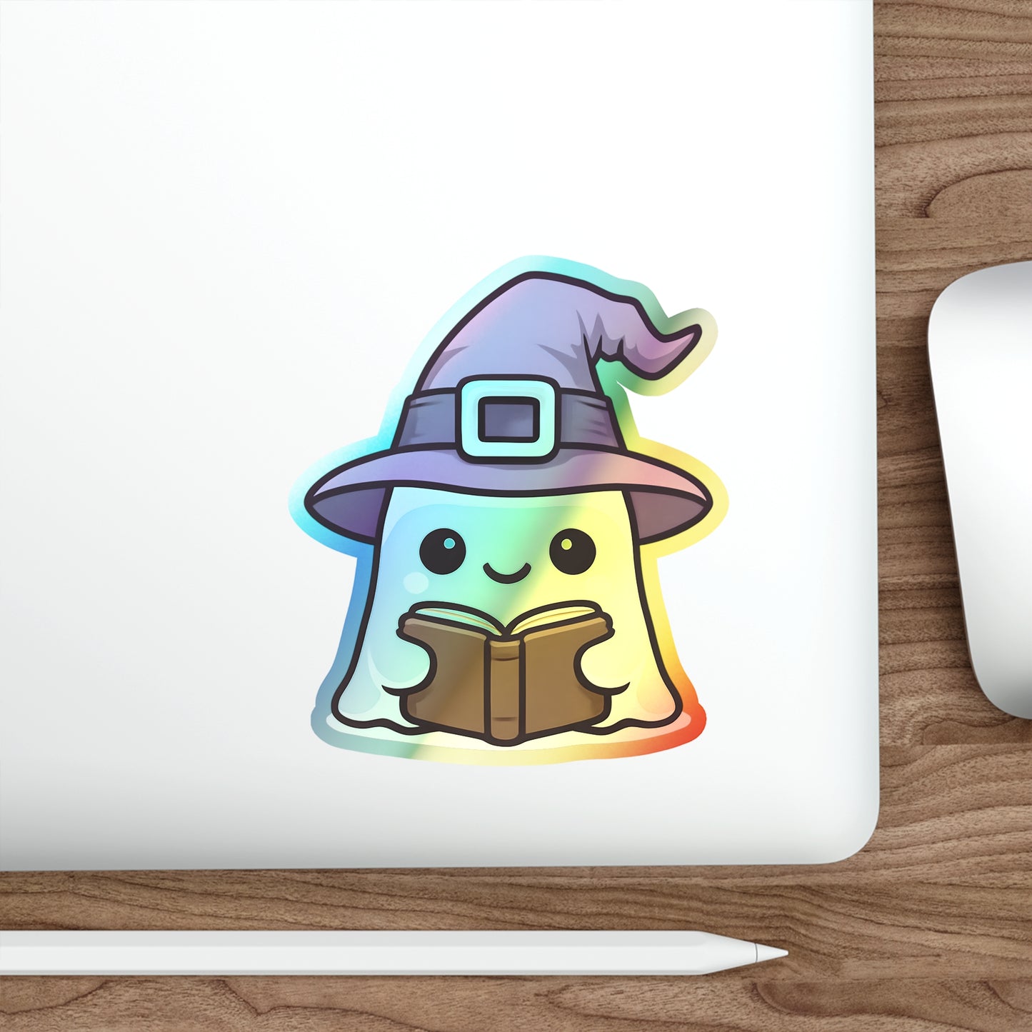 Holographic Ghost Witch Sticker