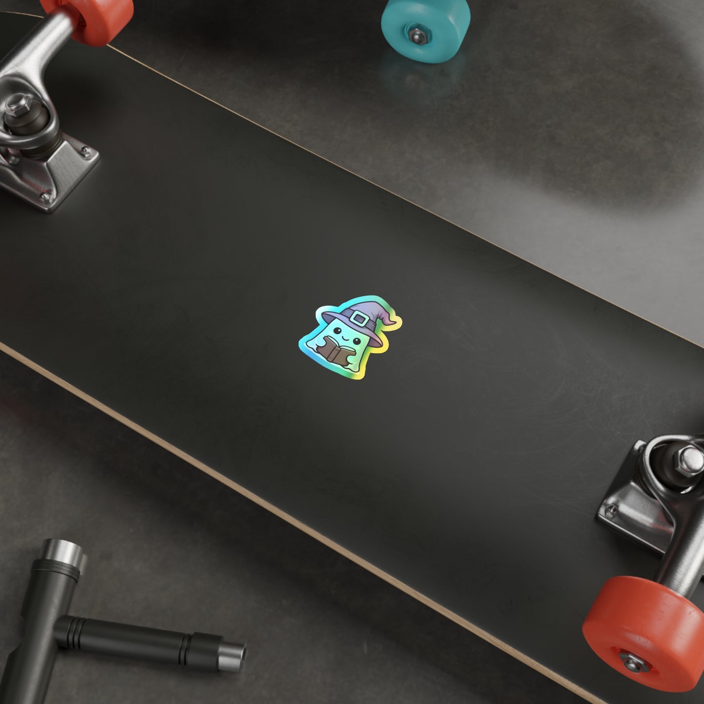 Holographic Ghost Witch Sticker