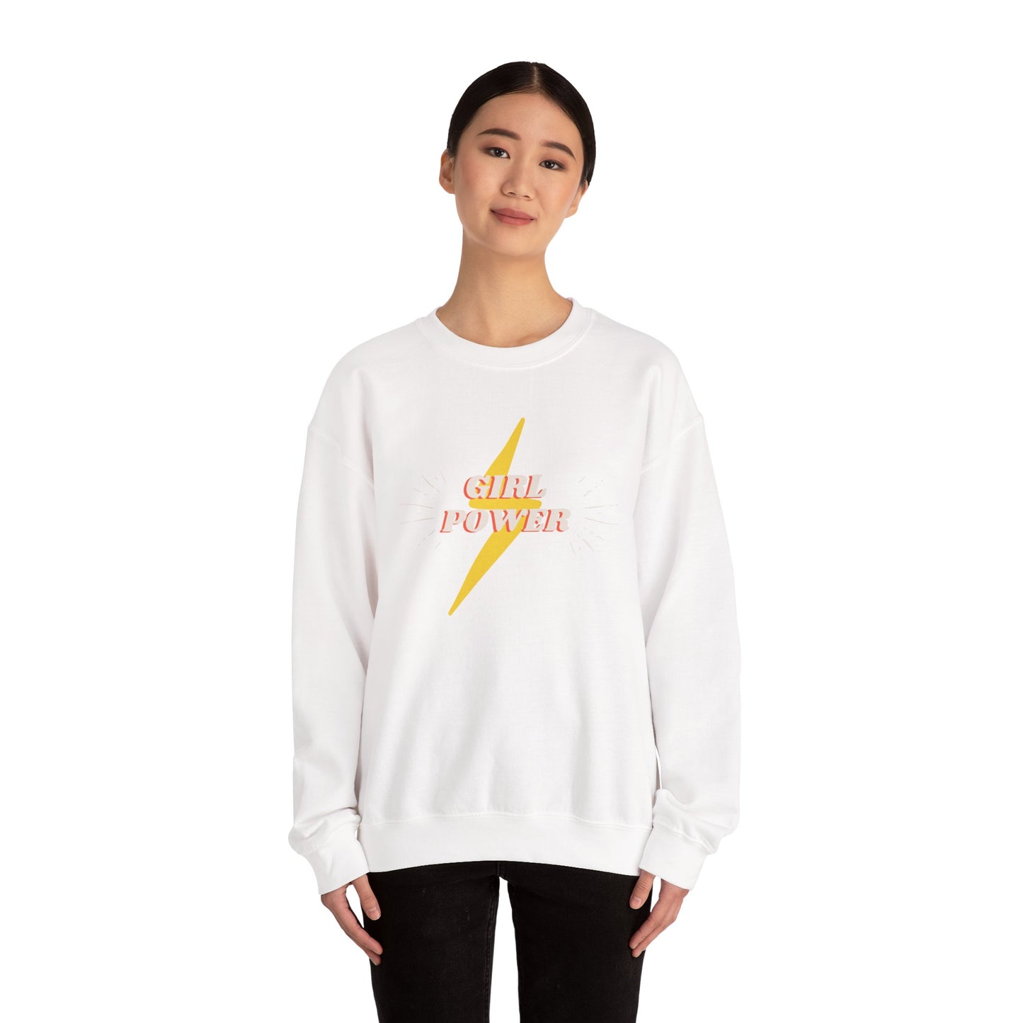 Mom's Girl Power Crewneck Sweatshirt - Cozy and Empowering Apparel