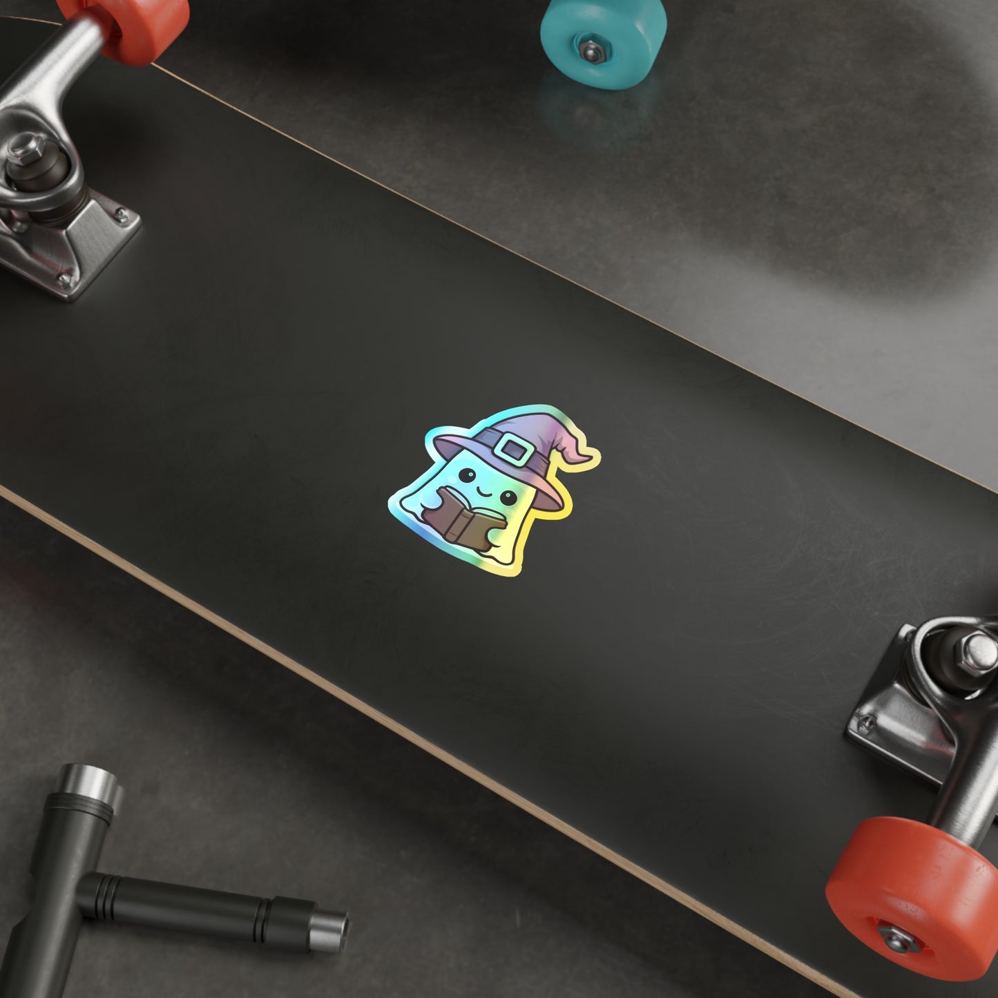 Holographic Ghost Witch Sticker
