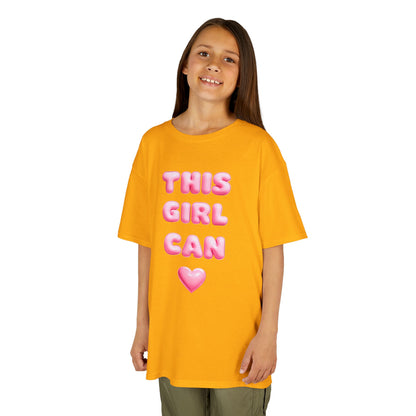 'This Girl Can' Empowering Girls Tee - Cute & Confident Design