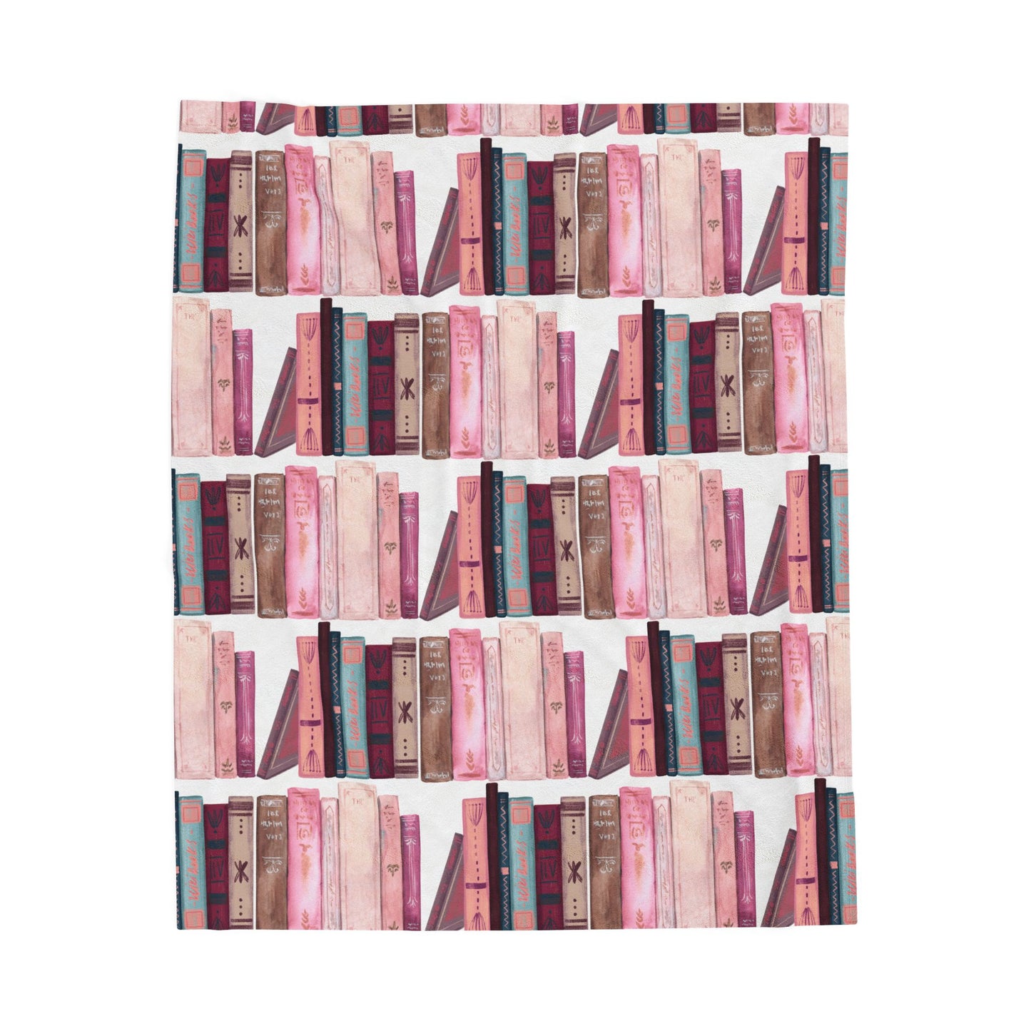 Cozy Book Club Velveteen Plush Blanket - Perfect for Reading Nooks and Gifts