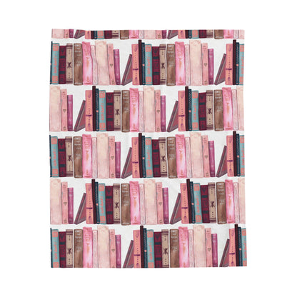 Cozy Book Club Velveteen Plush Blanket - Perfect for Reading Nooks and Gifts