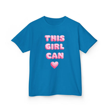 'This Girl Can' Empowering Girls Tee - Cute & Confident Design