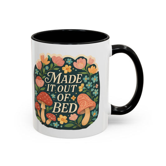 Made It Out of Bed Accent Coffee Mug
