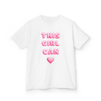 'This Girl Can' Empowering Girls Tee - Cute & Confident Design