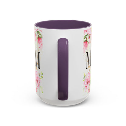 Floral Mom Accent Coffee Mug - Perfect Gift for Mother's Day